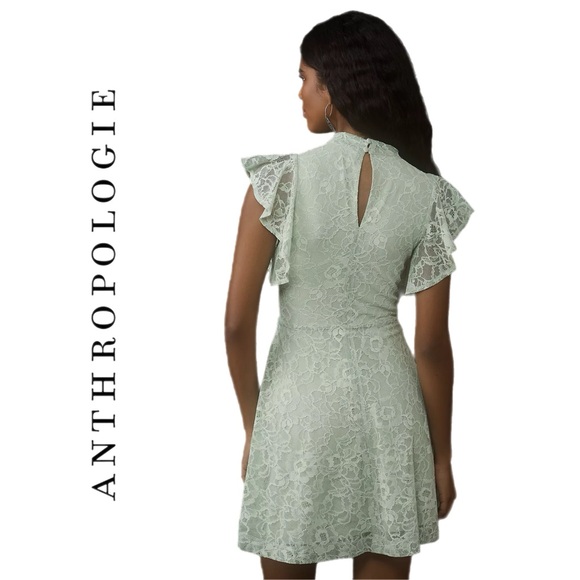 Anthropologie Maeve Sleeveless Mock-Neck Mini Dress L - Picture 2 of 5